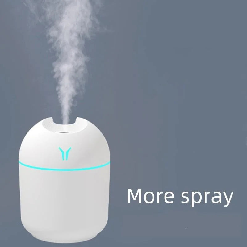 Humidificateur Diffuseur d'Huiles Essentielles USB — Brume Ultrasonique, LED 7 Couleurs, 250ml
