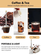 Filtre à Café Réutilisable en Acier Inoxydable — Infuseur Thé & Café Portable