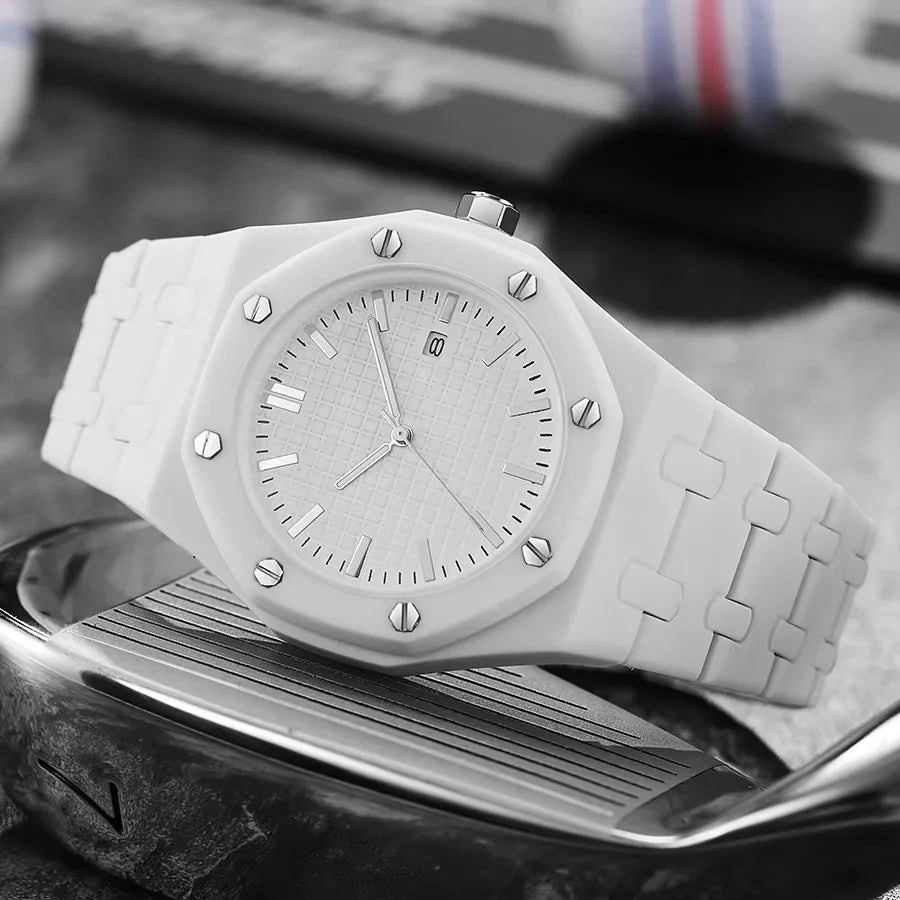 Montre Business Quartz Luxe — Homme & Femme, Calendrier, Sport & Élégance