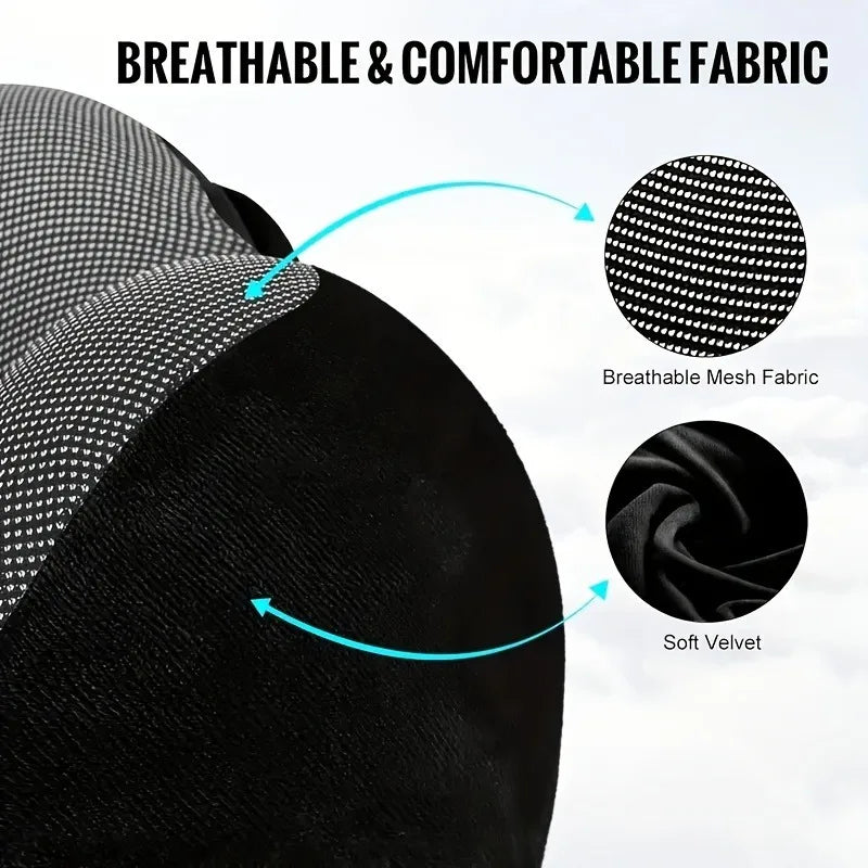Oreiller de Voyage Mousse à Mémoire de Forme — Soutien Cervical Total