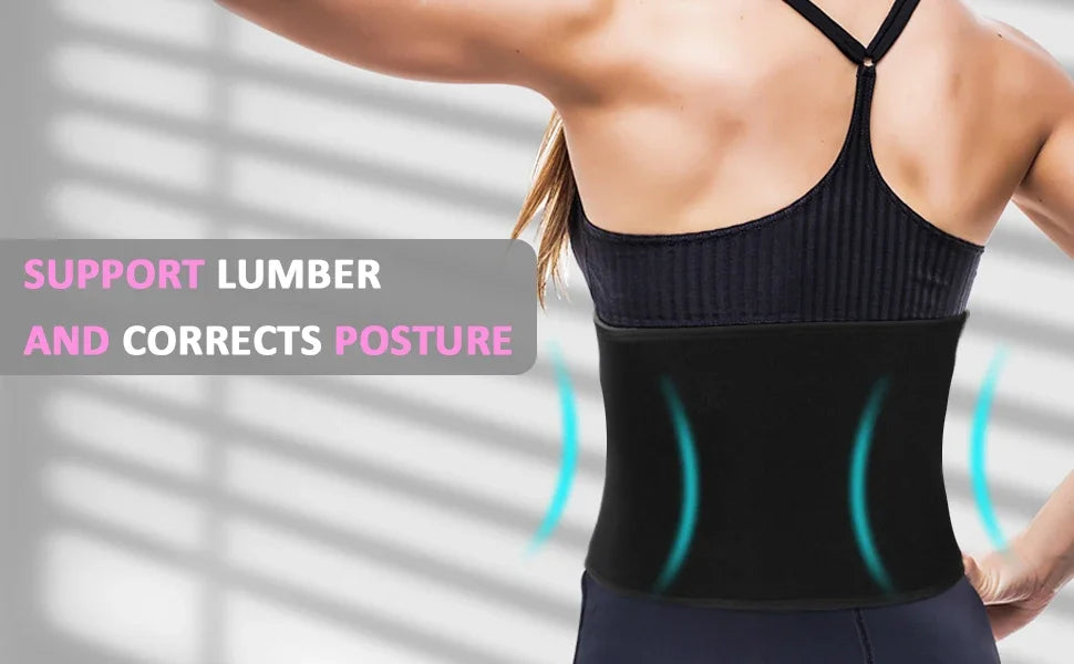 Ceinture Gainante Néoprène — Ventre Plat, Soutien Lombaire & Sudation Maximale