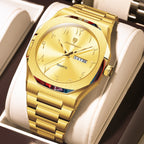 Montre Militaire POEDAGAR Homme — Luxe, Quartz & Acier Inoxydable Waterproof