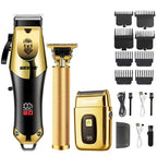 Kit Tondeuse Électrique Homme T9 — Barbe, Cheveux & Nez, Rechargeable, Idée Cadeau