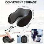 Oreiller de Voyage Mousse à Mémoire de Forme — Soutien Cervical Total