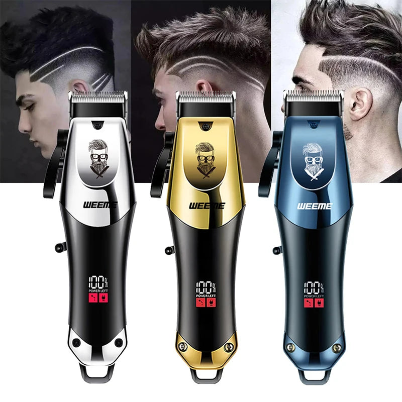 Kit Tondeuse Électrique Homme T9 — Barbe, Cheveux & Nez, Rechargeable, Idée Cadeau
