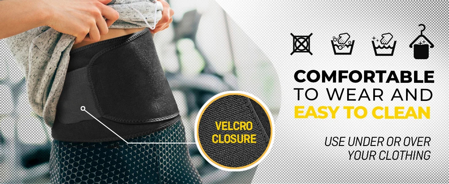 Ceinture Gainante Néoprène — Ventre Plat, Soutien Lombaire & Sudation Maximale