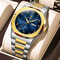 Montre Militaire POEDAGAR Homme — Luxe, Quartz & Acier Inoxydable Waterproof