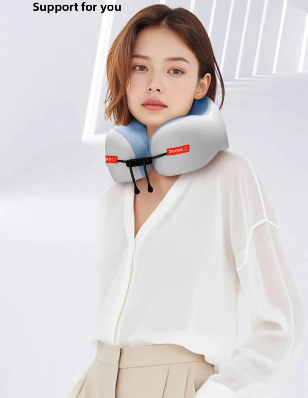Oreiller de Voyage Ergonomique en U — Nuque & Cervicales Protégées