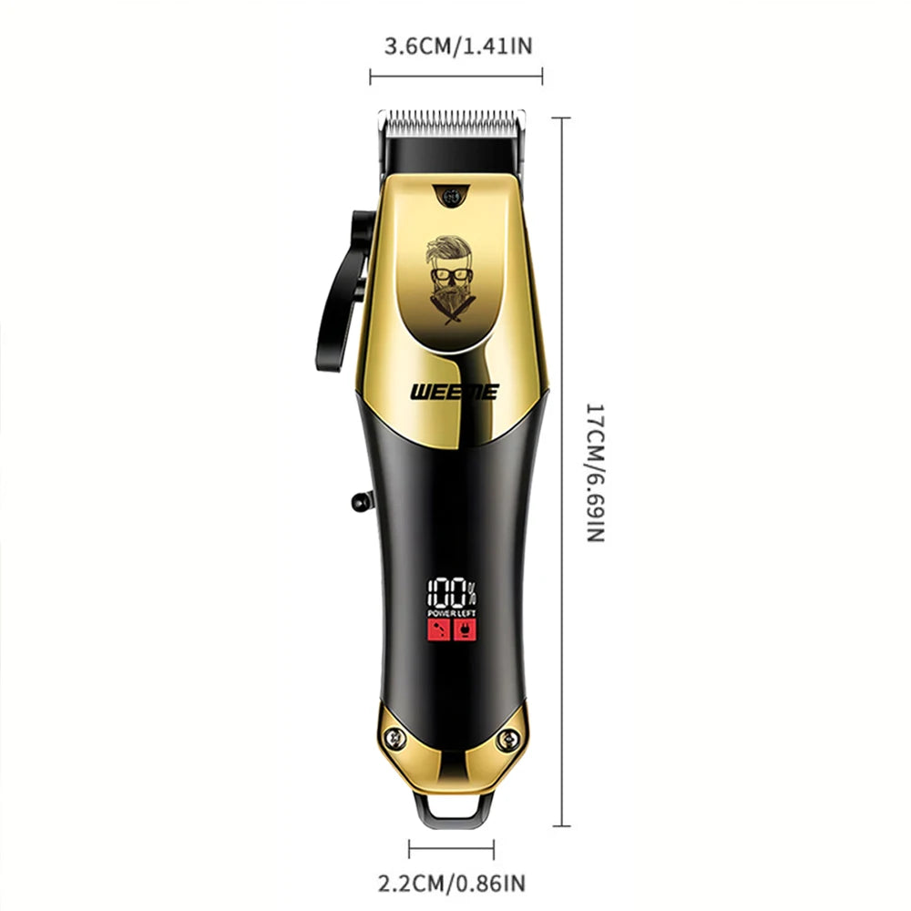 Kit Tondeuse Électrique Homme T9 — Barbe, Cheveux & Nez, Rechargeable, Idée Cadeau