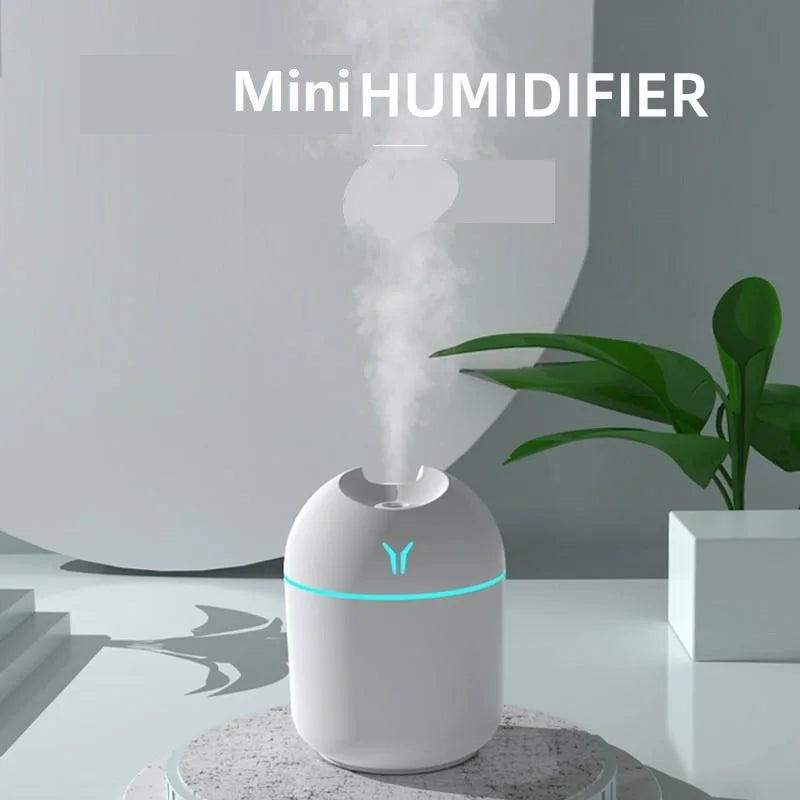 Humidificateur Diffuseur d'Huiles Essentielles USB — Brume Ultrasonique, LED 7 Couleurs, 250ml